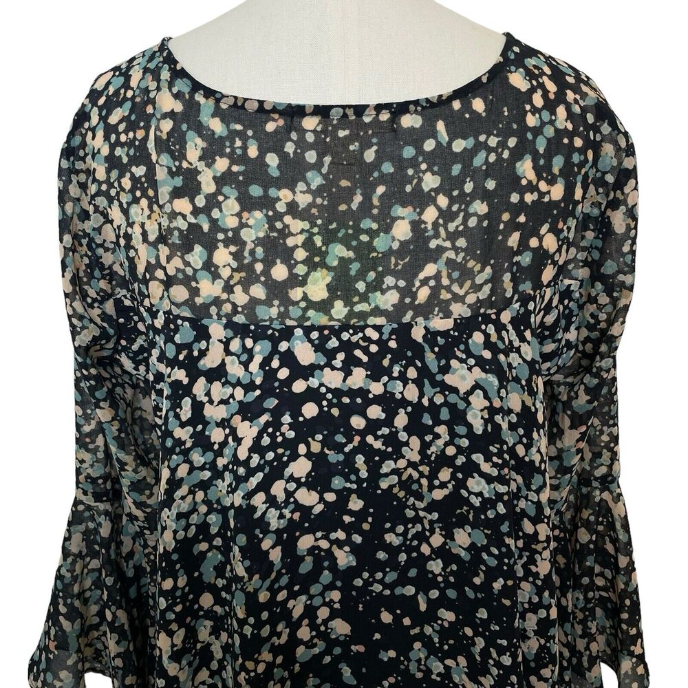 NWT Anthropologie Paper Crown Droplets Dress A-Line Pullover 3/4 Bell Sleeve MP - Picture 9 of 14